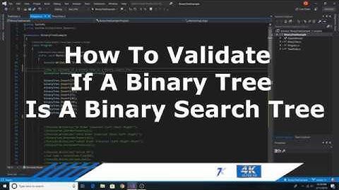 How To Validate If A Binary Tree Is A Binary Search Tree implemented in C#