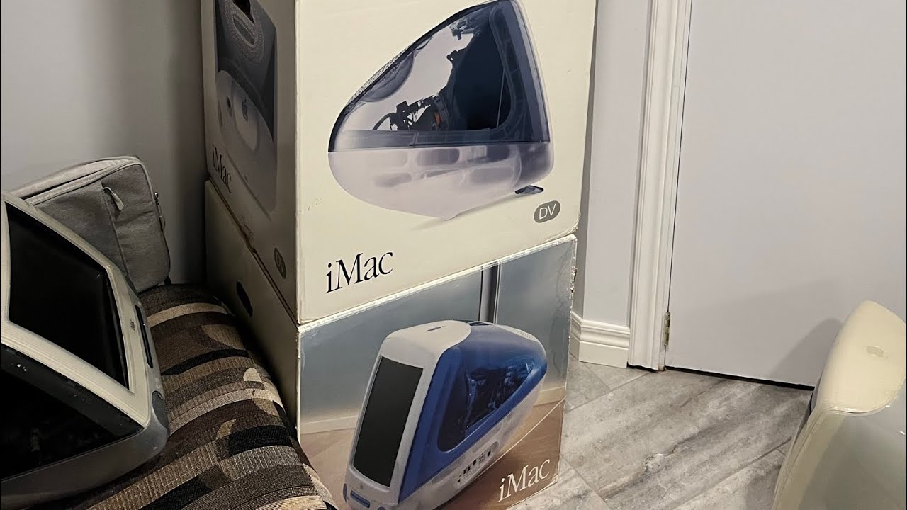 iMac G3 Indigo unboxing + minor repair - YouTube