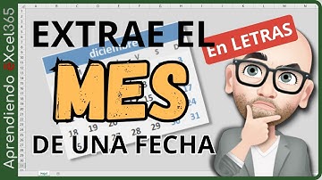 Como Extraer el MES de una Fecha en Excel #funciones