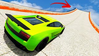 The Longest Jump In BeamNG History! I Jumped Over 2 Miles!  BeamNG Mods