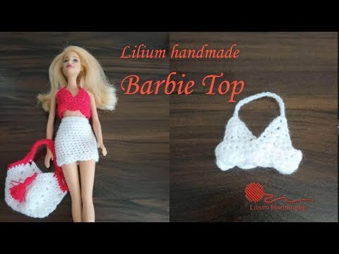 Roupa de crochê para boneca Barbie, doll silkstone, doll monster high,  fashion royalty Modelo Me01 