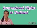 International flights to Thailand