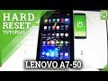 How to Reset LENOVO A7-50 A3500-F - Hard Reset / Restore