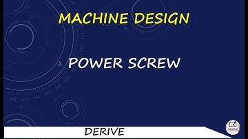 POWER SCREWS SAMPLE PROBLEM