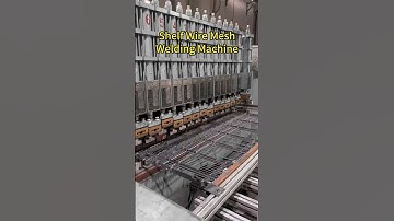 Shelf Wire Mesh Welding Machine, Welding is so efficient. #welding #shelfmesh #welder #machine