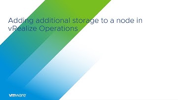 KB 2016022 Adding additional storage to a node in vRealize Operations