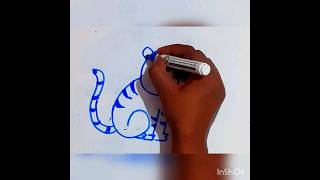 How to draw a cat   #youtubeshorts #drawing #art #craft #sketchyseema