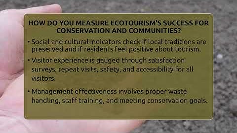 How Do You Measure Ecotourism