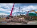 Tees pylon demolition time lapse for balfour beatty  national grid