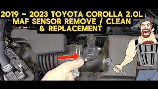 2019 - 2023 TOYOTA COROLLA 2.0L MAF SENSOR _ MASS AIR FLOW SENSOR _ REMOVE & CLEAN & REPLACEMENT by Gearmo Auto 216 views 1 month ago 3 minutes, 40 seconds