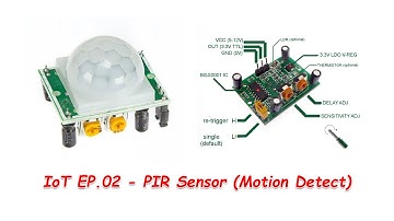IoT EP.02 - การใช้งาน PIR เซ็นเซอร์ตรวจจับการเคลื่อนไหว