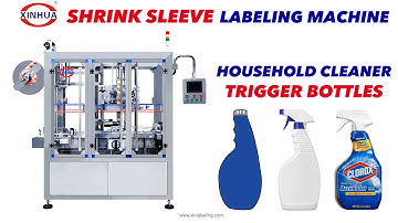 Trigger Bottle Cleaner Bottle Shrink Sleeve Applicator and Steam Shrink Tunnel