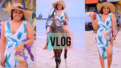 VLOG103: A visit to oniru private beach in Lagos✨#vlog #lagosbeach