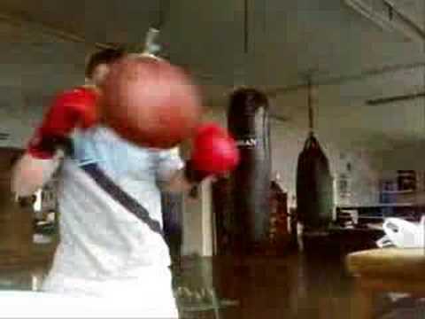 Training montage heavybag / ball / pad mitts BOXING
