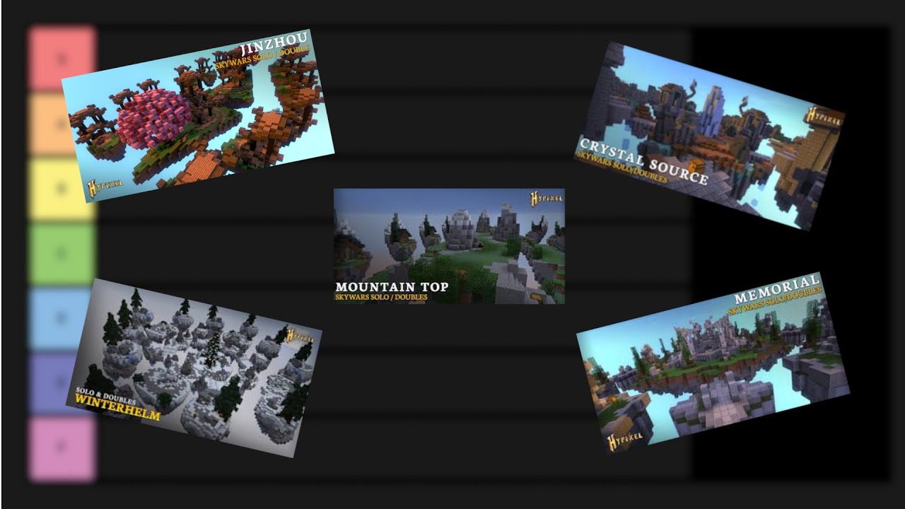 Hypixel SkyWars Map Tier List - Part 1 - SkyWars #3 - YouTube