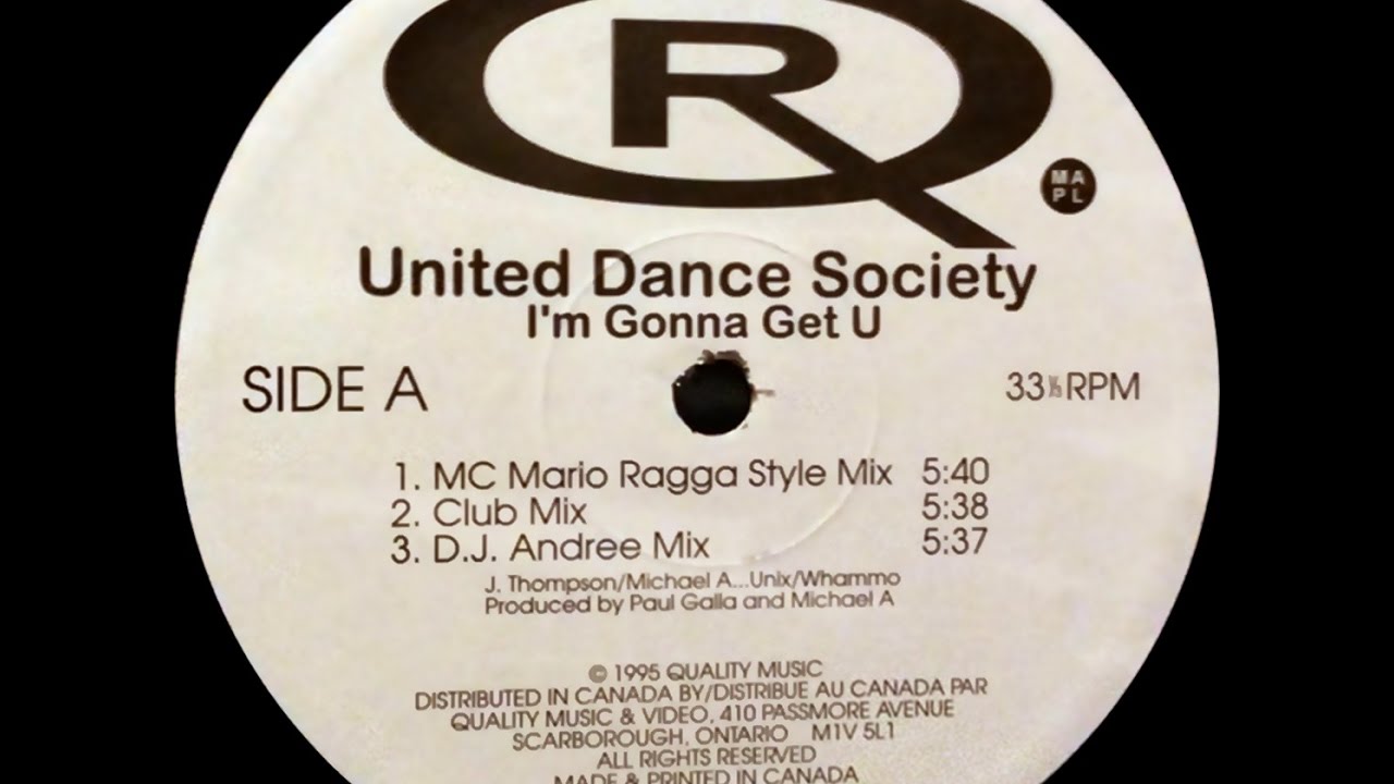 United Dancers Society 1996. I'M gonna Dance. Reunited in Dancer. Картинки Dance United – help Asia! Пластинки, 12".