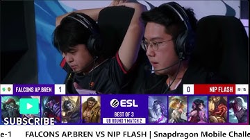 GAME 2 || FALCONS AP.BREN VS NIP FLASH | Snapdragon Mobile Challenge Finals Playoffs | S-5 Hari ke-1