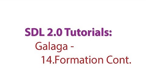 SDL 2.0 Tutorials: Galaga - 14.Adding the Formation Breathing Animation and Enemy Animations