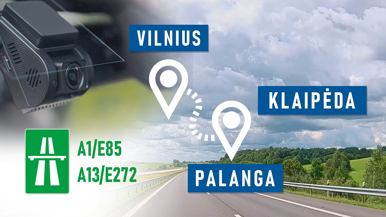 From City to Sea 🇱🇹 | Real-Time Road Trip: Vilnius → Palanga | Summer Driving Experience