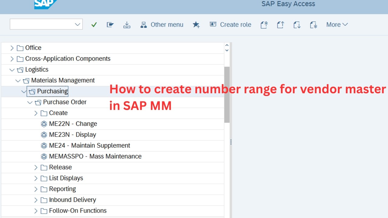 How to create number range for vendor master in SAP MM/vendor master ...