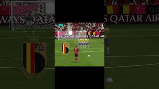 De Bruyne Free Kick Goal vs Brazil in FIFA Mobile World Cup 2022 #Shorts