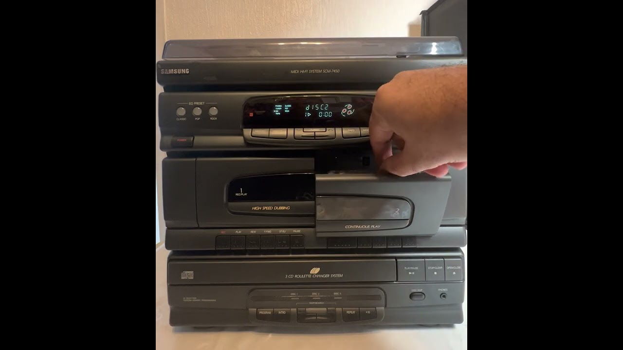 カラオケ　アンプ Samsung MIDI HIFI SYSTEM SCM-7450 - YouTube
