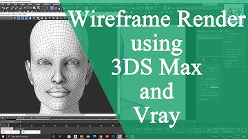 Wireframe Render using 3DS Max and V-Ray