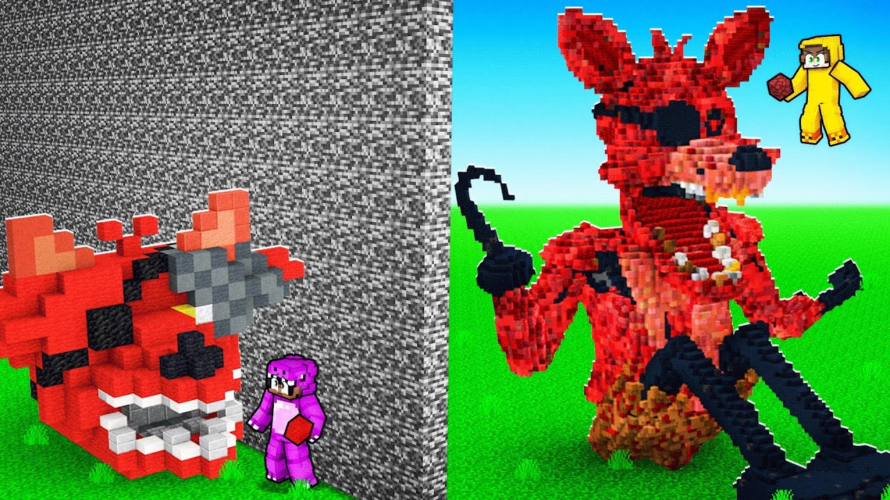 I Cheated with //SCARE in FNAF Build Challenge in Minecraft!