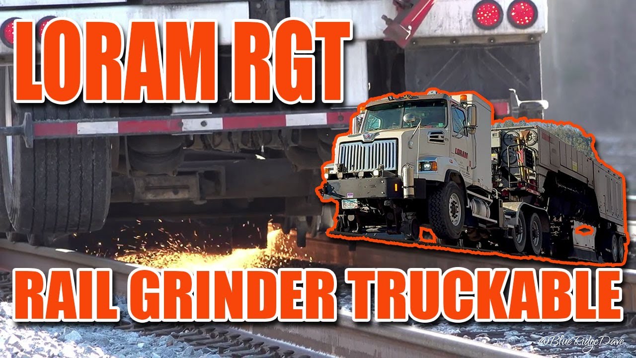 Loram Rgt Loram RGT - Rail Grinder Truckable on the Blue Ridge Subdivision in ...