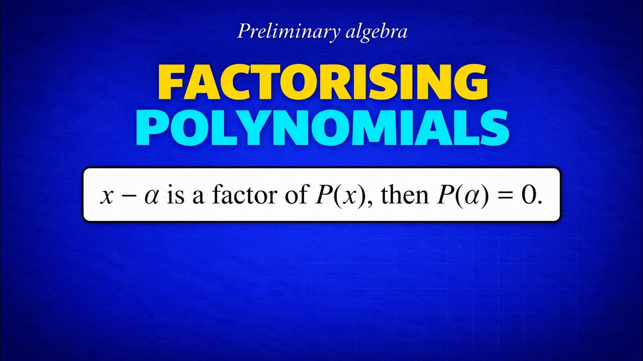 How to Factorise Polynomials Using Known Roots