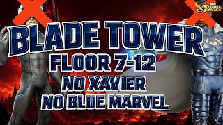 BLADE TOWER FLOOR 7 -12 NO PROF XAVIER NO BLUE MARVEL -  #msf  #MARVELSTRIKEFORCE #crucible @ZerokoolGamer