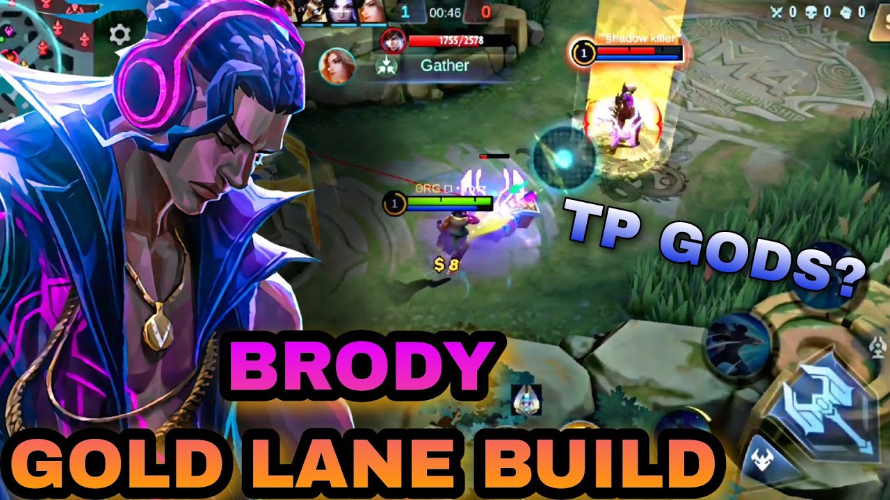 Brody gold lane item build [ Brody emblem & item build 2023 ]