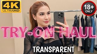 [4K] 2025 Transparent Try On Haul | No bra See Through | Transparent clothes