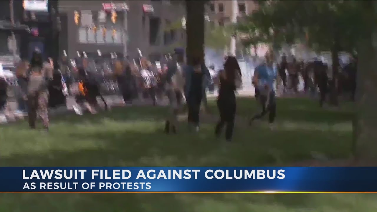 Lawsuit filed against Columbus Police as a result from protests - YouTube