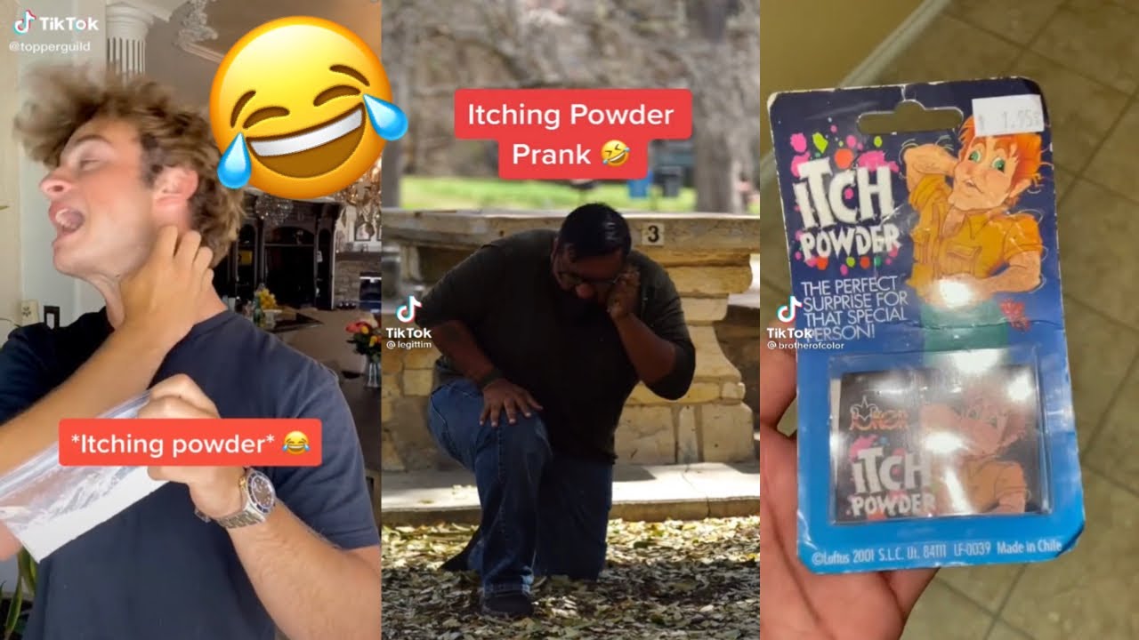 Itching Powder Prank Tiktok Compilation Part 1 Youtube