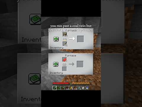 coal depression is peak ngl 😈 #shorts #minecraft