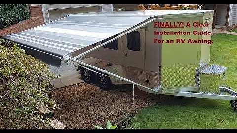 How to install an Aleko & AwnLux Awning. Similar to Dometic, CareFree, A&E, RV awnings. Installation