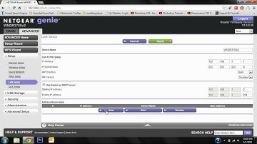 How to assign an internal static IP for a Netgear Router