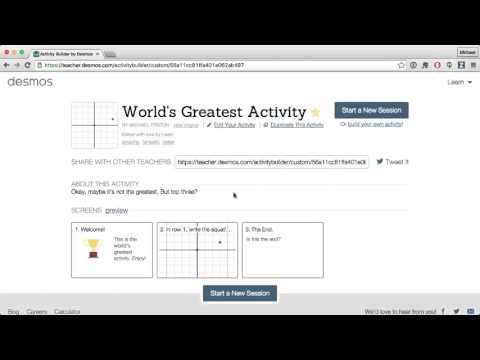 CREATE: Sharing Desmos Activities with Students and Teachers