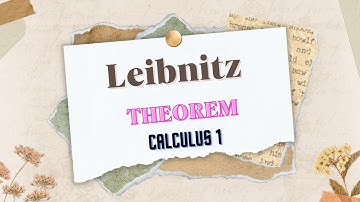 Leibnitz Theorem ৷৷ লিবনীজের উপপাদ্য ৷৷ Calculus 1 ৷৷ Pi Math Club  ৷৷ Sudipta Das