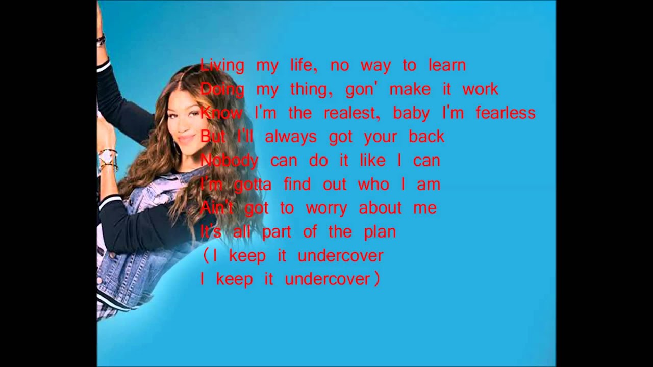 Zendaya keep it undercover - YouTube