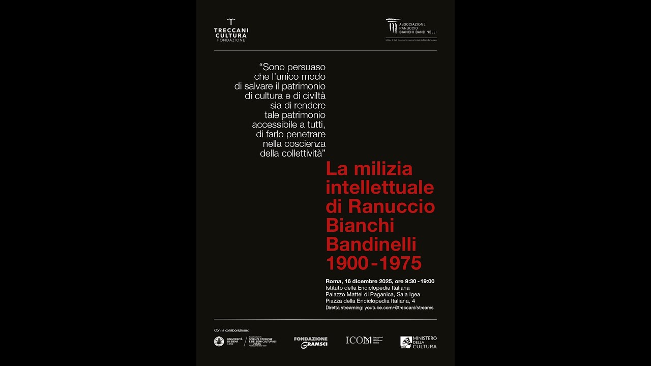 La milizia intellettuale di Ranuccio Bianchi Bandinelli 1900-1975