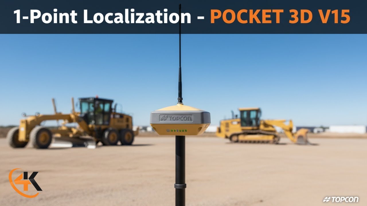 Topcon Pocket 3D V15 - 1 Point Localization - YouTube