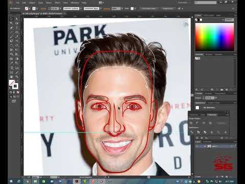 Adobe Illustrator CC 2017 tutorial How to design a Create A Stunning Flat Avatar with details from y