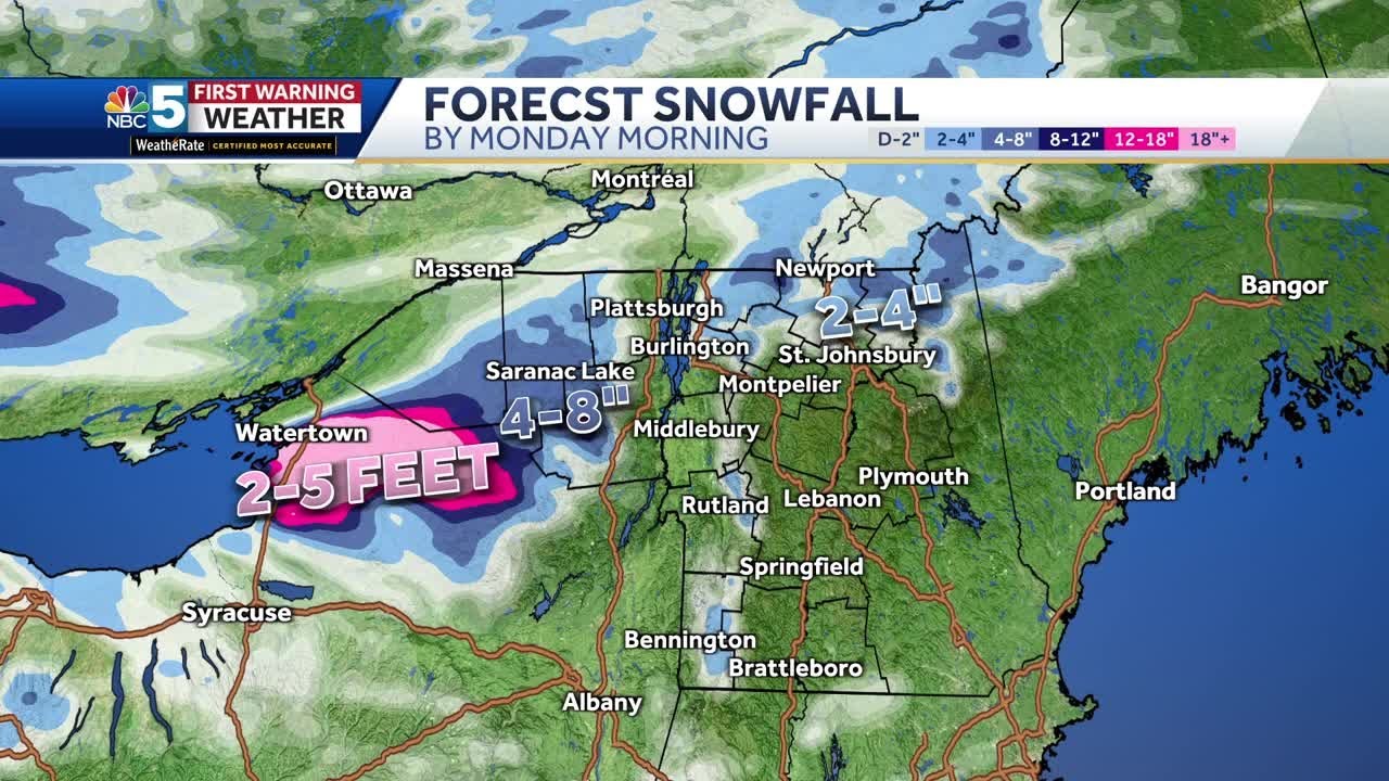 Video: Lake effect snow showers continue all weekend (11-29-24) - YouTube