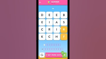 Wordbrain 2 Summer Event July 21 2021  Wordbrain 2 Summer Event Day 19