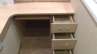 Пример мебели для рабочего кабинета на лоджии от (АРС-Балкон)