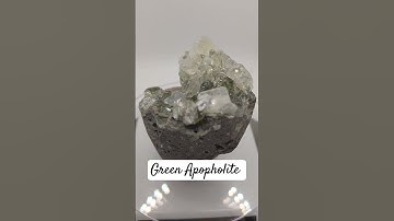 Thumbnail of Green Apophyllite self standing specimen. #crystals #rare #love #music #crystal #song #minerals