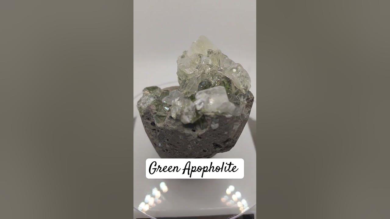 Green Apophyllite self standing specimen. #crystals #rare #love #music #crystal #song #minerals