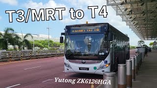 PD605U - CAG Shuttle Service T3/MRT to T4 [Yutong ZK6126HGA Euro 6]